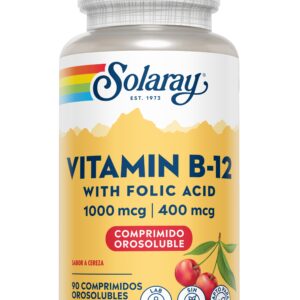VITAMINA B-12 1000 MCG CON ACIDO FOLICO - 90 COMPRIMIDOS OROSOLUBLES