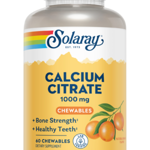 CALCIO CITRATO 1000 MG - 60 COMPRIMIDOS  MASTICABLES SABOR NARANJA