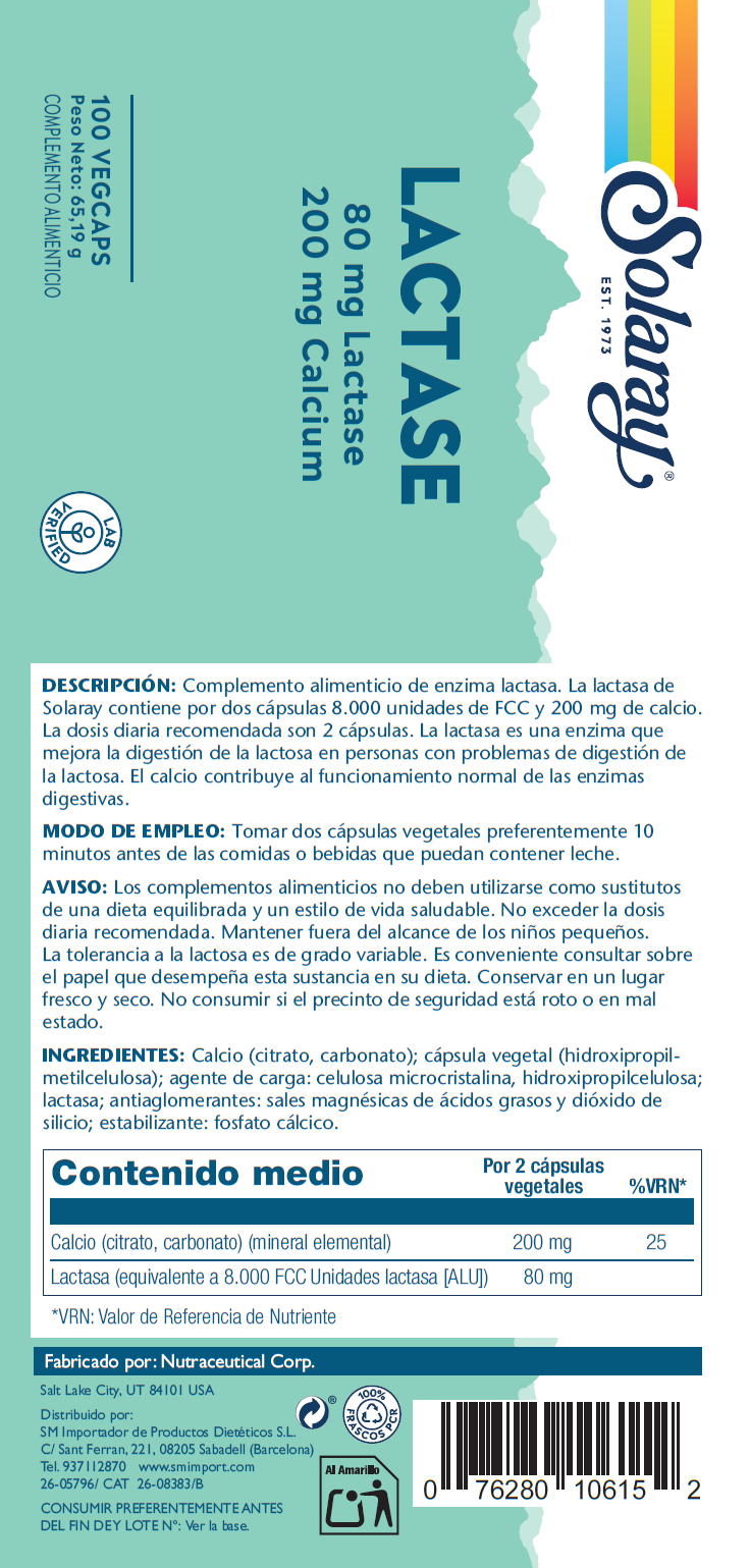 LACTASE - 100 VEGCAPS - Imagen 2