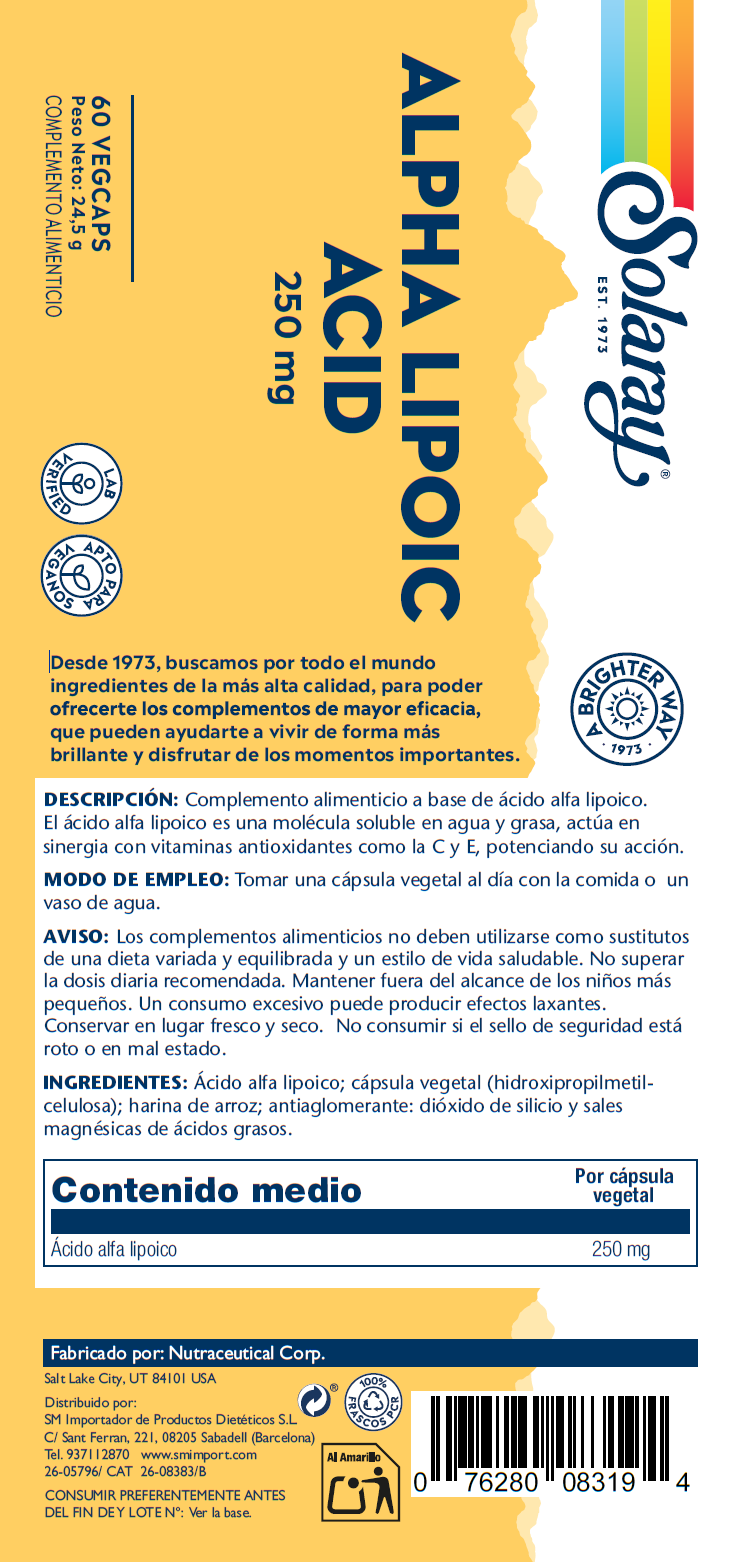 ALPHA LIPOIC ACID -60 VEGCAPS - Imagen 2