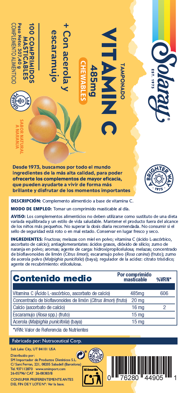 VITAMINA C - 100 COMPRIMIDOS MASTICABLES DE NARANJA - Imagen 2