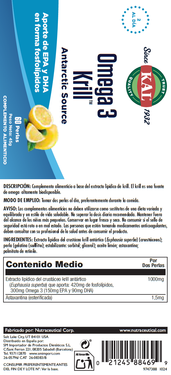 KRILL OMEGA 3 500MG. - 60 PERLAS - Imagen 2