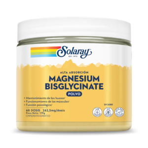 MAGNESIO BISGLYCINATO EN POLVO - 179 GR. (68 DOSIS)