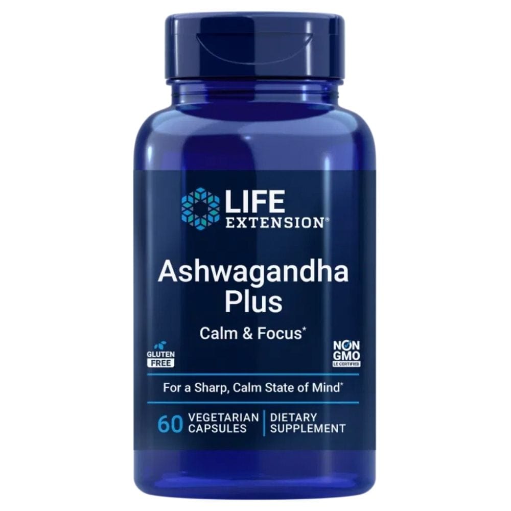 Life Extension Ashwagandha Plus Calma y Concentración - 60 cápsulas