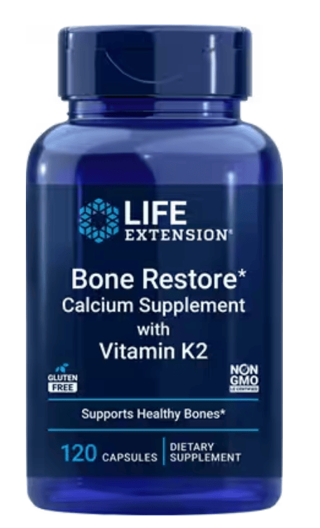 Life Extension Bone Restore con Vitamina K2 - 120 Cápsulas