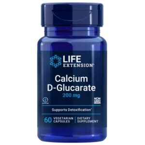 Life Extension D-Glucarato de calcio 200 mg - 60 Cápsulas
