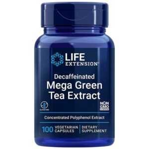 Life Extension Extracto de té verde mega descafeinado - 100 cápsulas vegetales