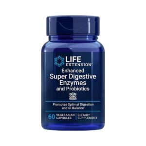 Life Extension Super Enzimas Digestivas y Probióticos Mejorados - 60 Cápsulas