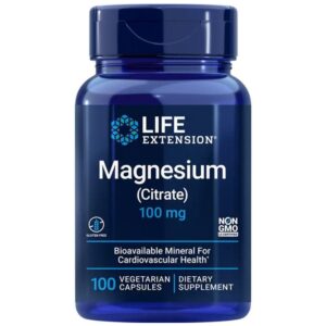 Life Extension Citrato de Magnesio () 100 mg - 100 Cápsulas Vegetales