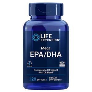 Life Extension Mega EPA/DHA - 120 cápsulas blandas