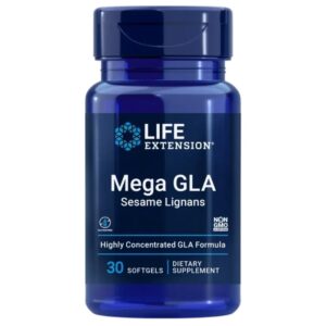 Life Extension Mega GLA Lignanos de Sésamo - 30 Cápsulas blandas
