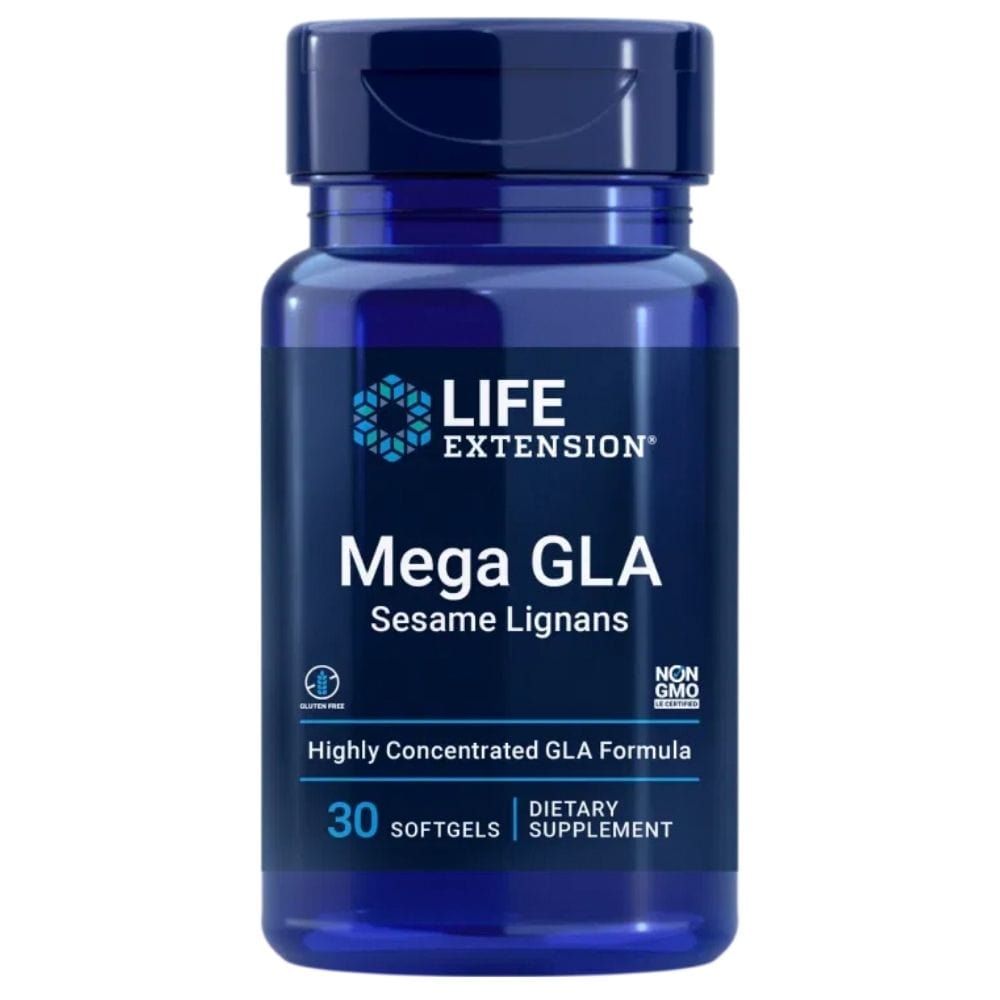Life Extension Mega GLA Lignanos de Sésamo - 30 Cápsulas blandas
