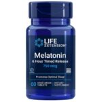 Life Extension Melatonina 6 Horas Liberación Temporizada 750 mcg - 60 Tabletas