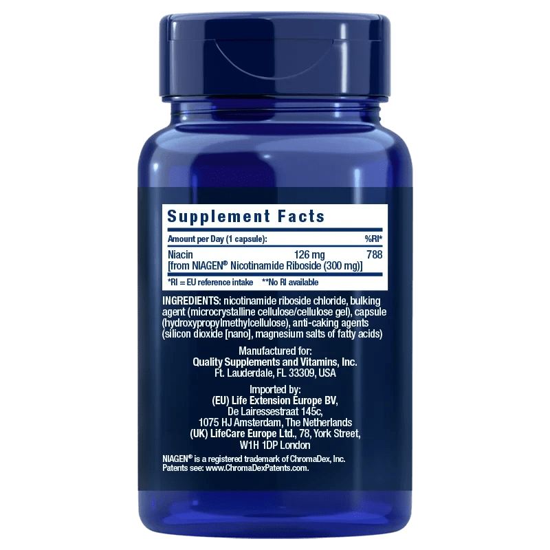 Life Extension NAD+ Cell Formula 300 mg EU - 30 Cápsulas - Imagen 2