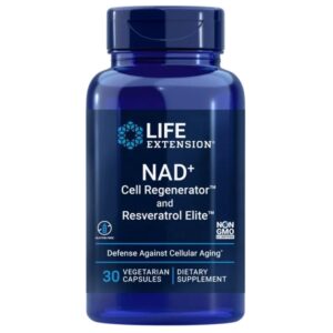 Life Extension NAD+ Cell Regenerator™ y Resveratrol Elite™ 300 mg - 30 Cápsulas Vegetales