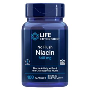 Life Extension Niacina No Flush 640 mg - 100 Cápsulas