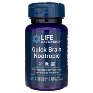 Life Extension Quick Brain Nootropic - 30 cápsulas vegetales