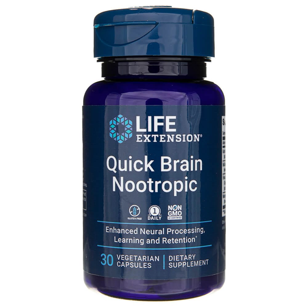 Life Extension Quick Brain Nootropic - 30 cápsulas vegetales