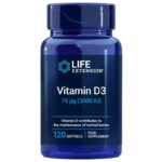 Life Extension Vitamina D3 75 mcg (3000 UI) EU - 120 Cápsulas blandas