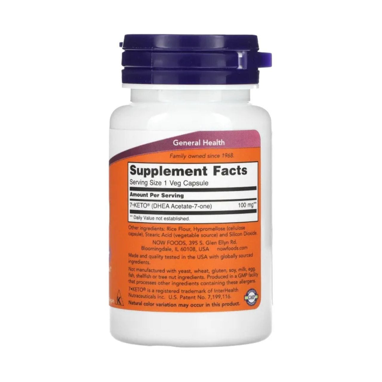 Now Foods 7-Keto 100 mg - 60 cápsulas - Imagen 2