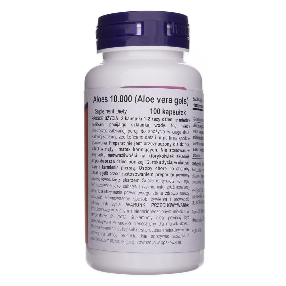 Now Foods Geles de Aloe Vera 10000 mg - 100 Cápsulas Blandas - Imagen 3