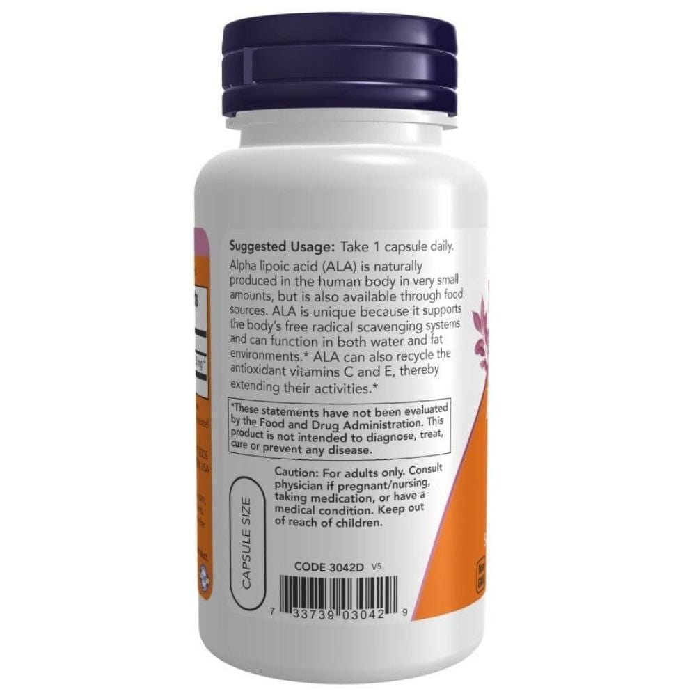 Now Foods Ácido Alfa Lipoico 250 mg - 60 Cápsulas - Imagen 3
