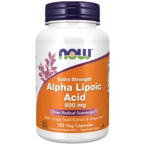 Now Foods Ácido alfa lipoico 600 mg - 120 cápsulas vegetales