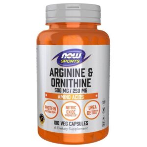 Now Foods Arginina y Ornitina - 100 Cápsulas