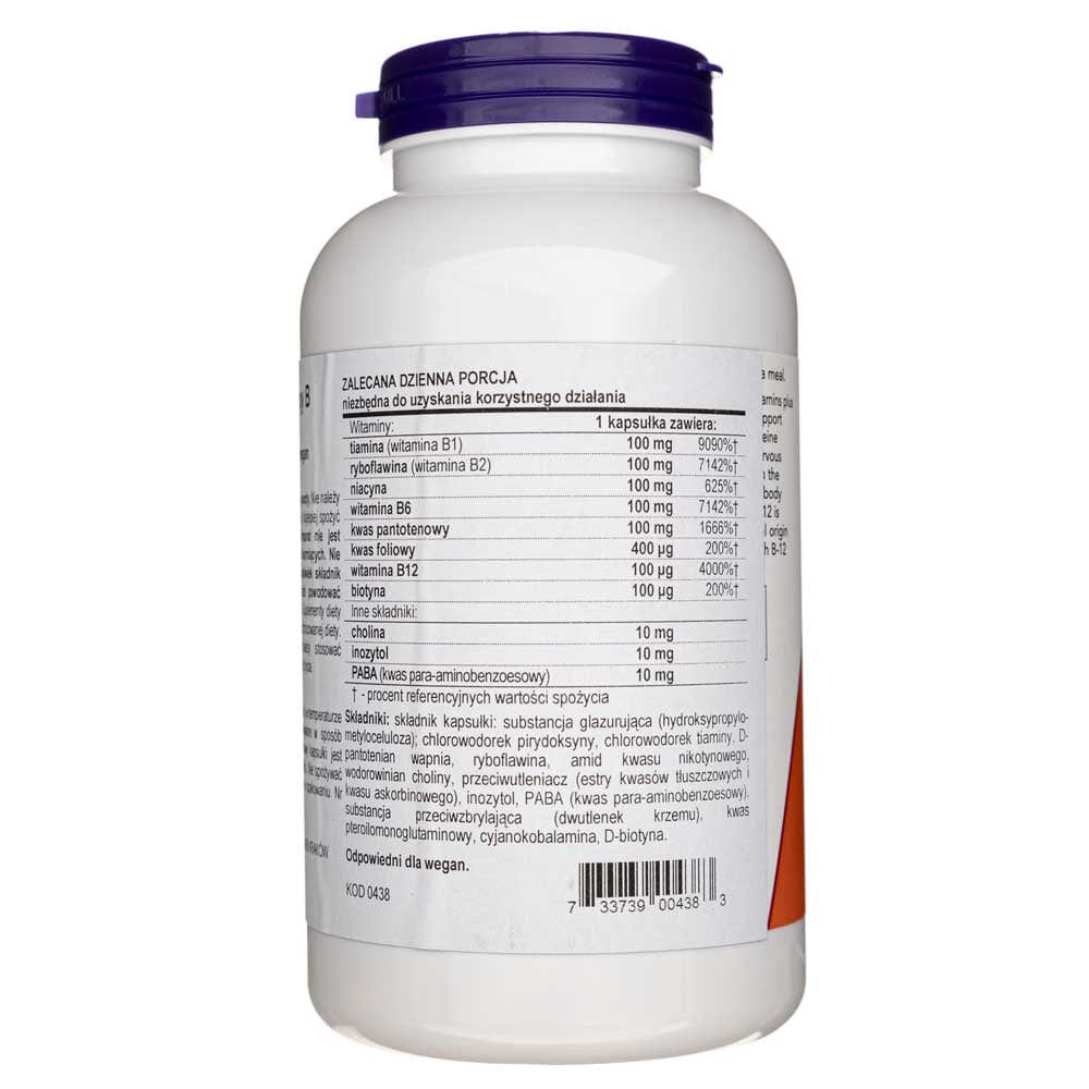Now Foods B-100 - 250 Cápsulas Vegetales - Imagen 2