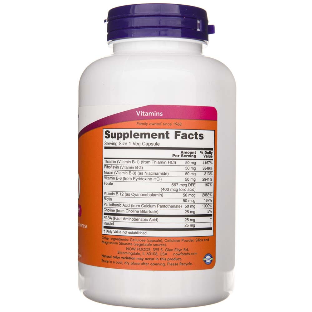 Now Foods B-50 - 250 Cápsulas Vegetales - Imagen 2
