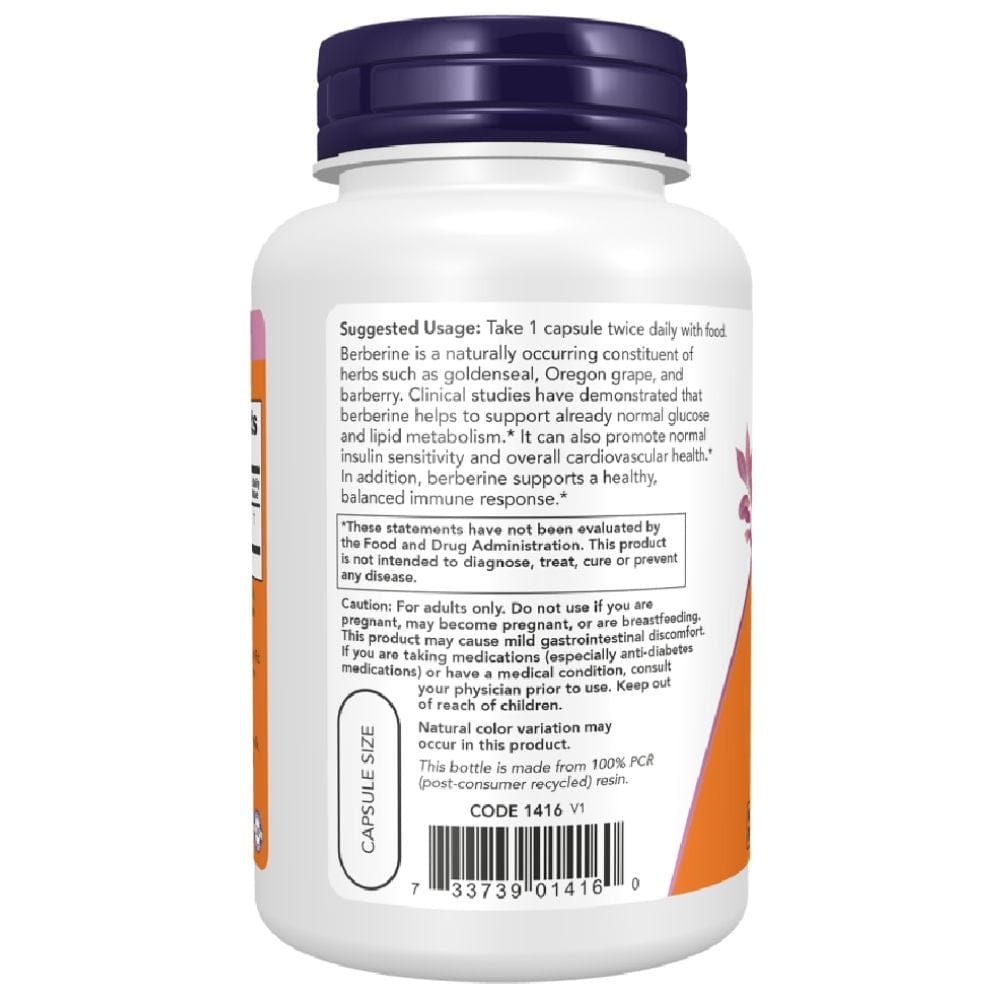 Now Foods Berberina HCl 500 mg - 90 cápsulas - Imagen 3