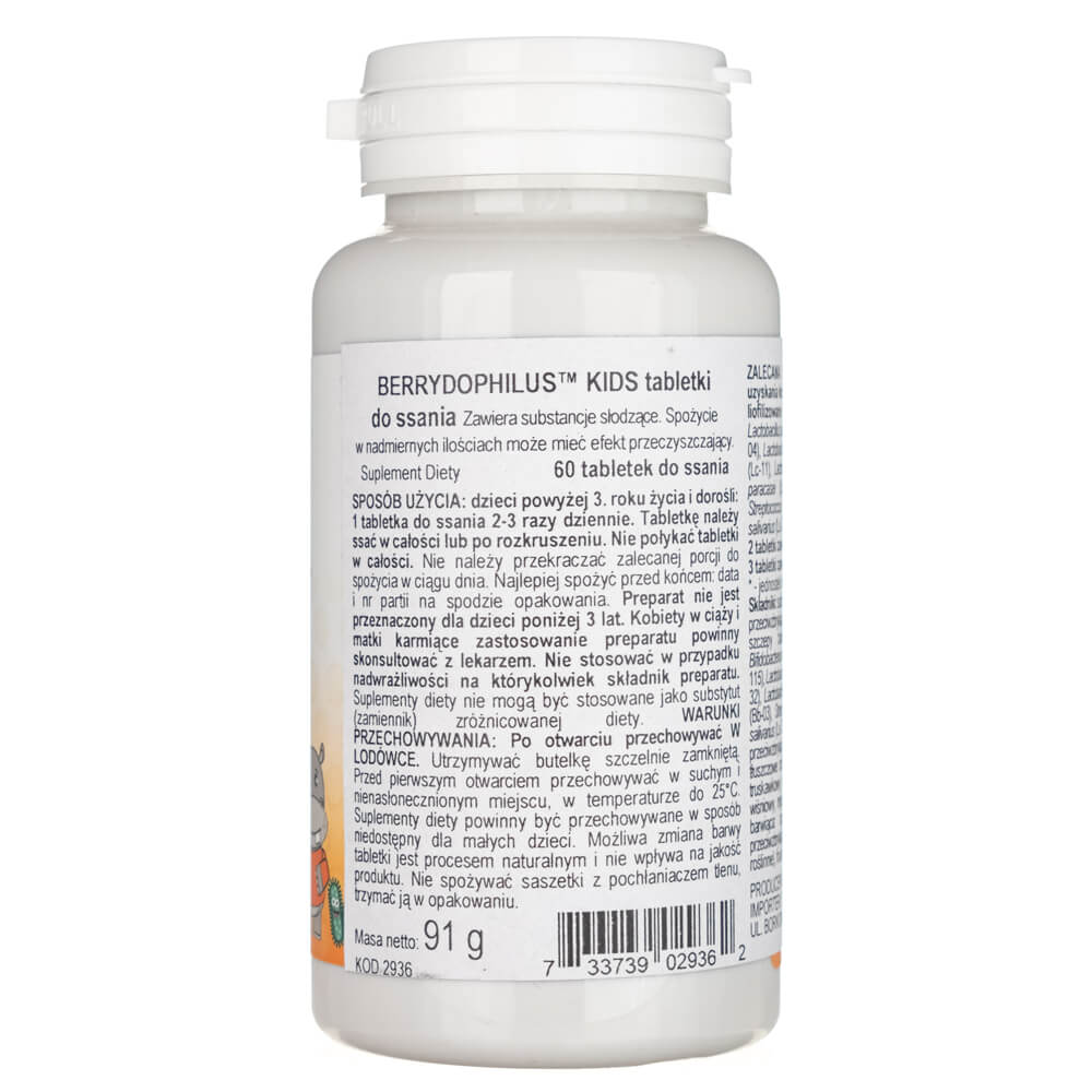 Now Foods Berry Dophilus Kids - 60 Masticables - Imagen 3