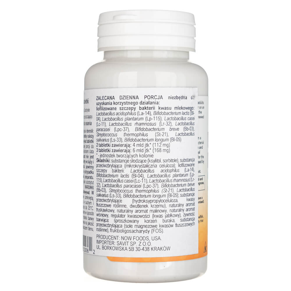 Now Foods Berry Dophilus Kids - 60 Masticables - Imagen 2