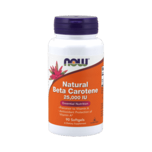 Now Foods Beta Caroteno Natural 7500 mcg (25000 UI) - 90 Cápsulas blandas