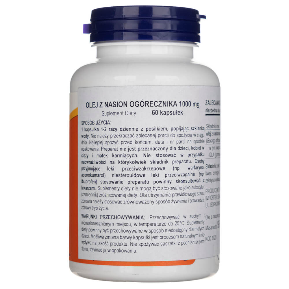 Now Foods Aceite de borraja 1000mg - 60 Cápsulas blandas - Imagen 3