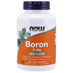Now Foods Boro 3 mg - 250 cápsulas