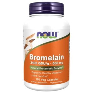 Now Foods Bromelina 500 mg,2400 GDU/g - 120 Cápsulas