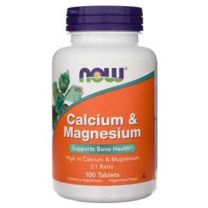 Now Foods Calcio y Magnesio - 100 Tabletas