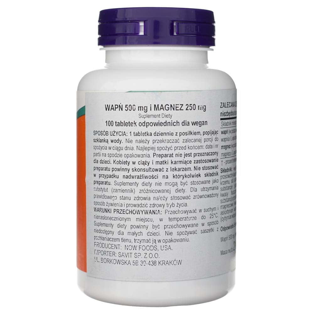 Now Foods Calcio y Magnesio - 100 Tabletas - Imagen 3