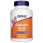 Now Foods Ácido caprílico 600 mg - 100 cápsulas blandas