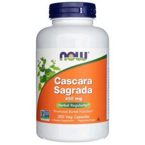Now Foods Cáscara Sagrada 450 mg - 250 Cápsulas Vegetales