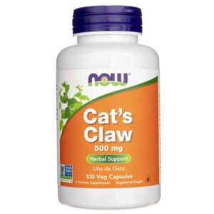 Now Foods Uña de Gato 500 mg - 100 Cápsulas Vegetales
