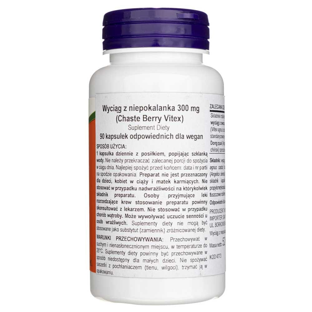 Now Foods Extracto de agnocasto (Vitex) 300 mg - 90 cápsulas - Imagen 2