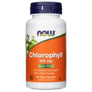 Now Foods Clorofila 100 mg - 90 cápsulas vegetales
