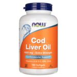 Now Foods Aceite de hígado de bacalao, Extra Strength 1000 mg - 180 cápsulas blandas