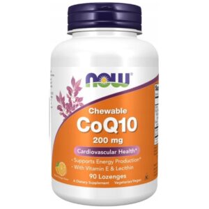 Now Foods CoQ10 200 mg , Naranja - 90 pastillas