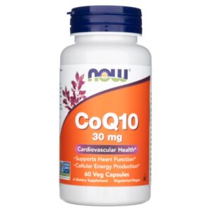 Now Foods CoQ10 30 mg - 60 Cápsulas Vegetales