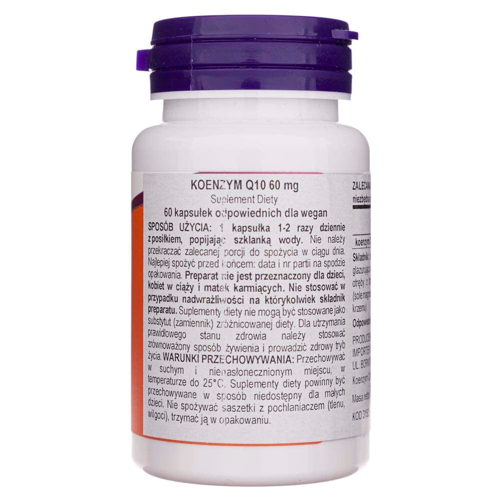 Now Foods CoQ10 60 mg - 60 Cápsulas Vegetales - Imagen 4
