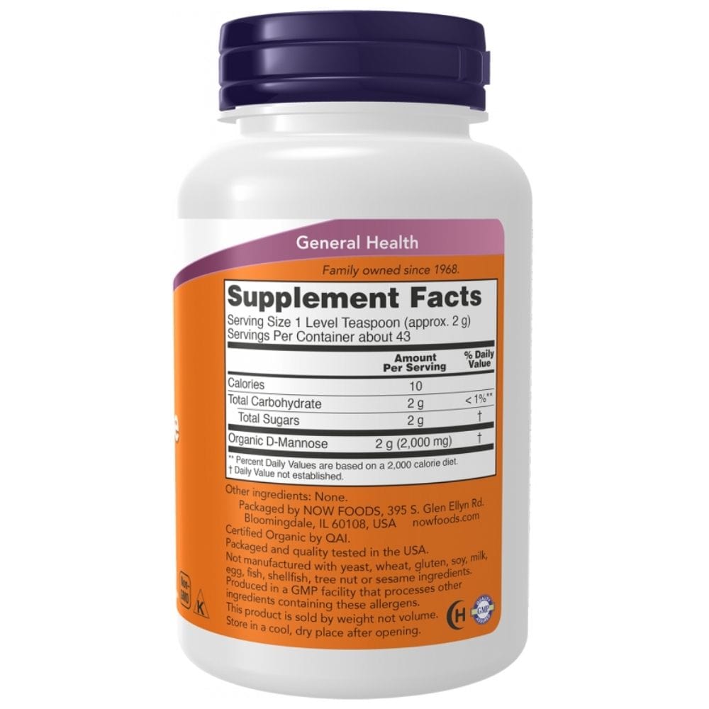 Now Foods D-Manosa Pura en Polvo - 170 g - Imagen 2