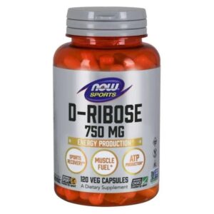 Now Foods D-Ribosa 750 mg - 120 Cápsulas